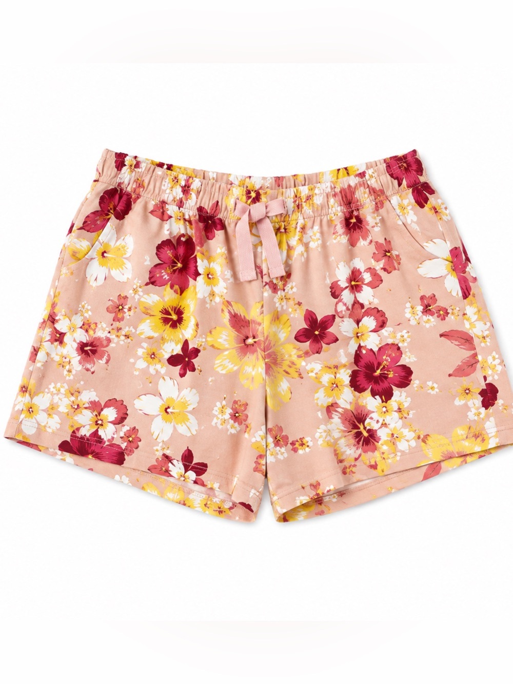 H&M Pink Floral Drawstring Shorts